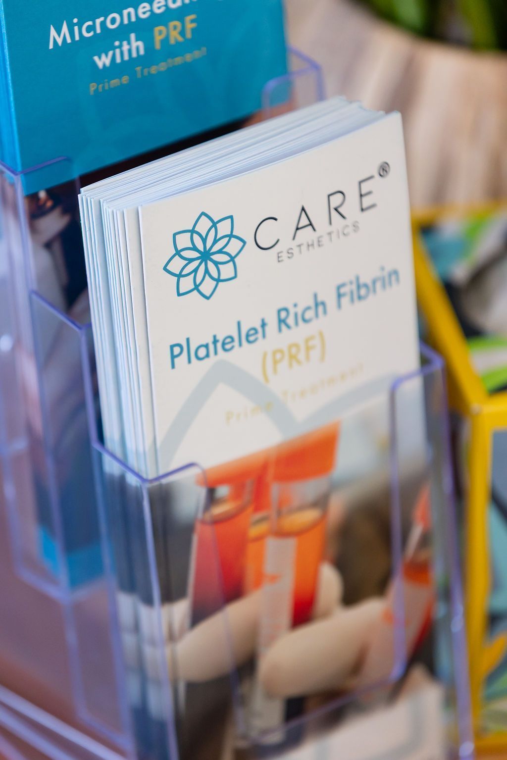 CARE platelet-rich fibrin brochures at GEN2 Dentistry in Davie, FL