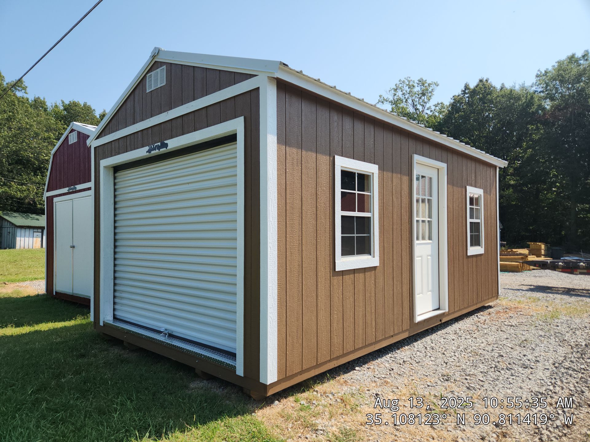 black side garden shed