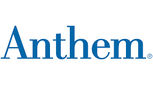 Anthem logo in blue text.