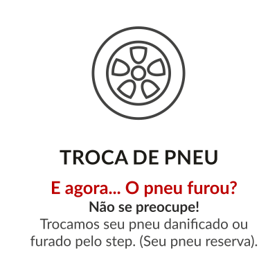Imagem de um pneu com o texto: