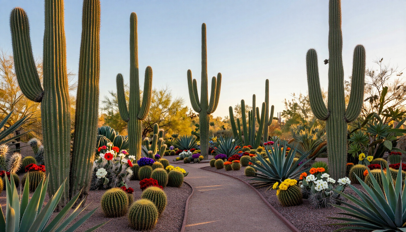 Desert Botanical Garden landscape near Phoenix