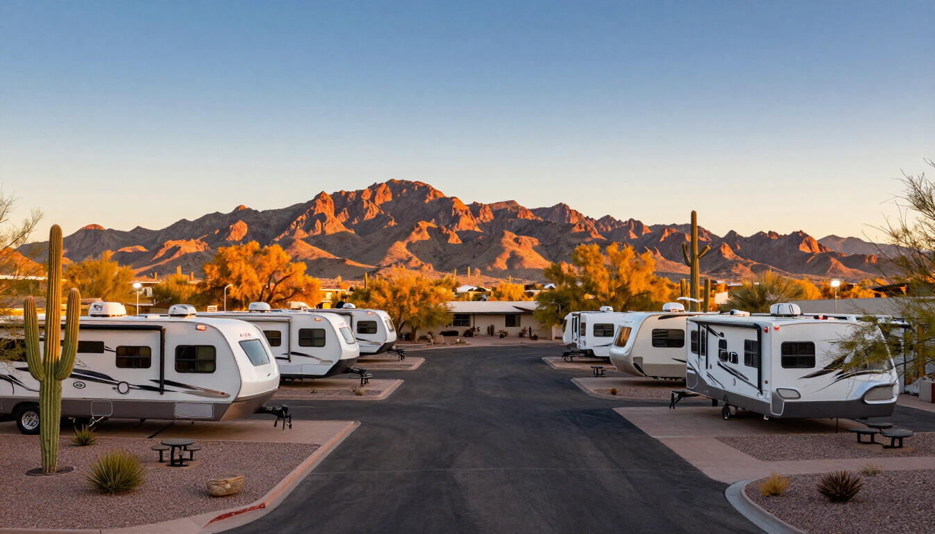 Fall in Phoenix AZ in your RV at a welcoming desert resort