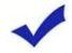 Check mark blue