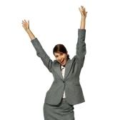 Happy Business Woman