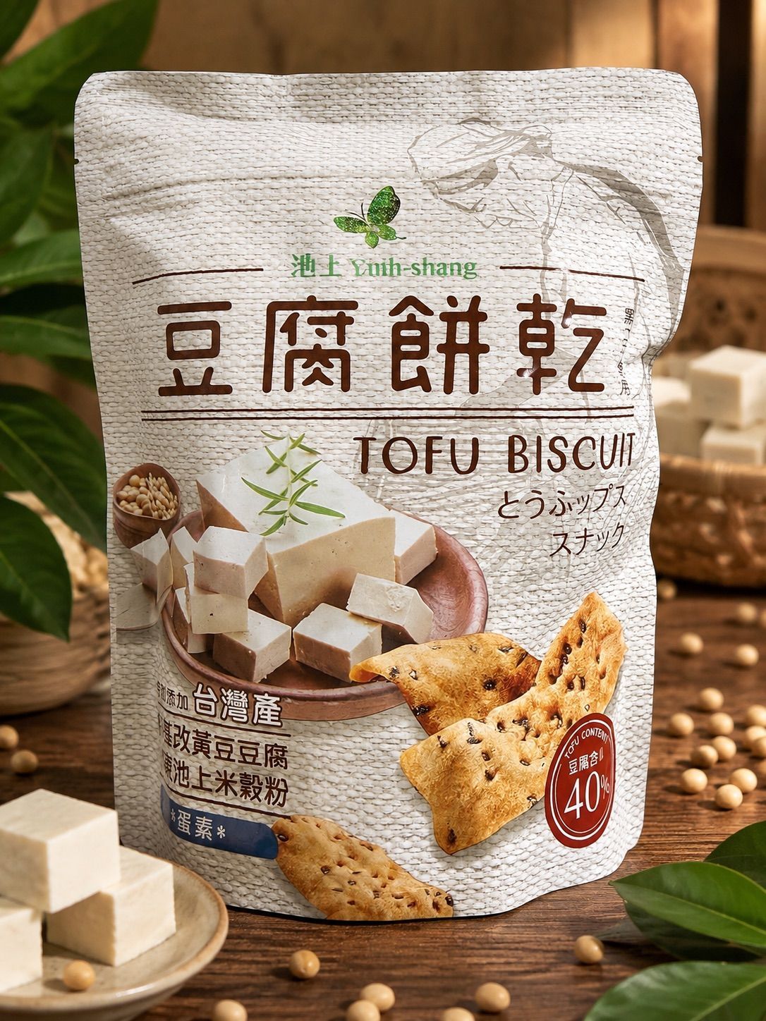 【池上鄉農會】豆腐餅乾-原味