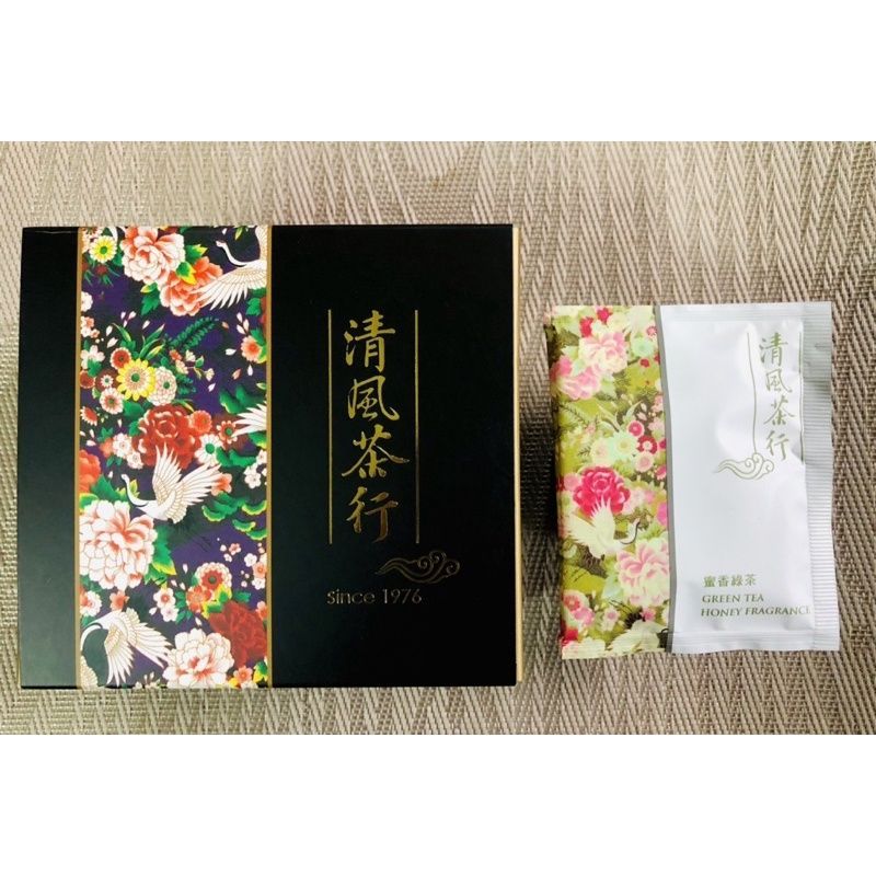 清風茶行-蜜香綠茶茶包15入（2023全國有機袋茶分類分級活動榮獲-特選風味獎）