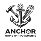 Anchor Home Improvements logo with black anchor and crossed hammer, wrench, and paint roller tools.