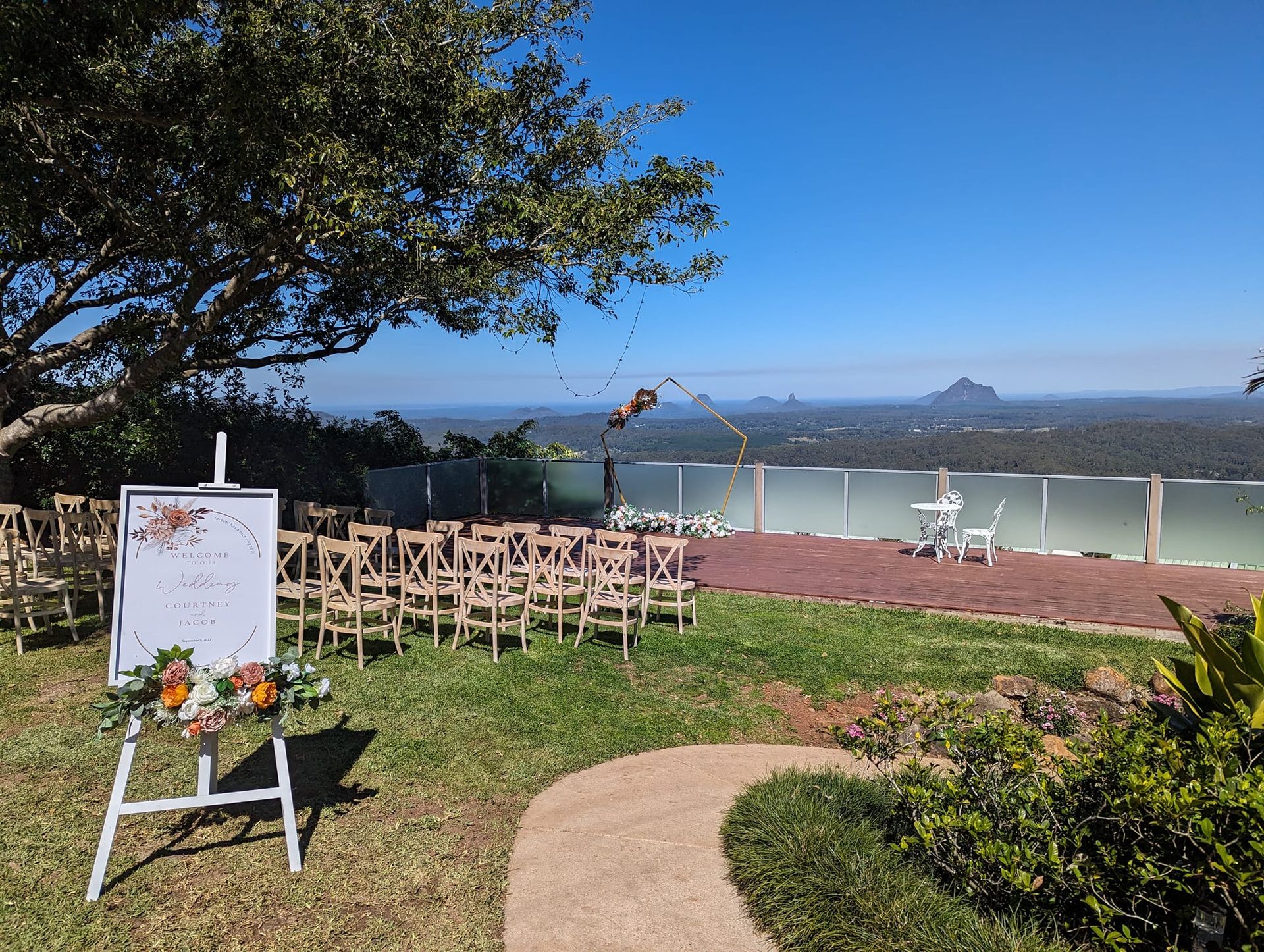 A Set of White Stairs With a Wooden Railing — MJ Render in Buderim, QLD