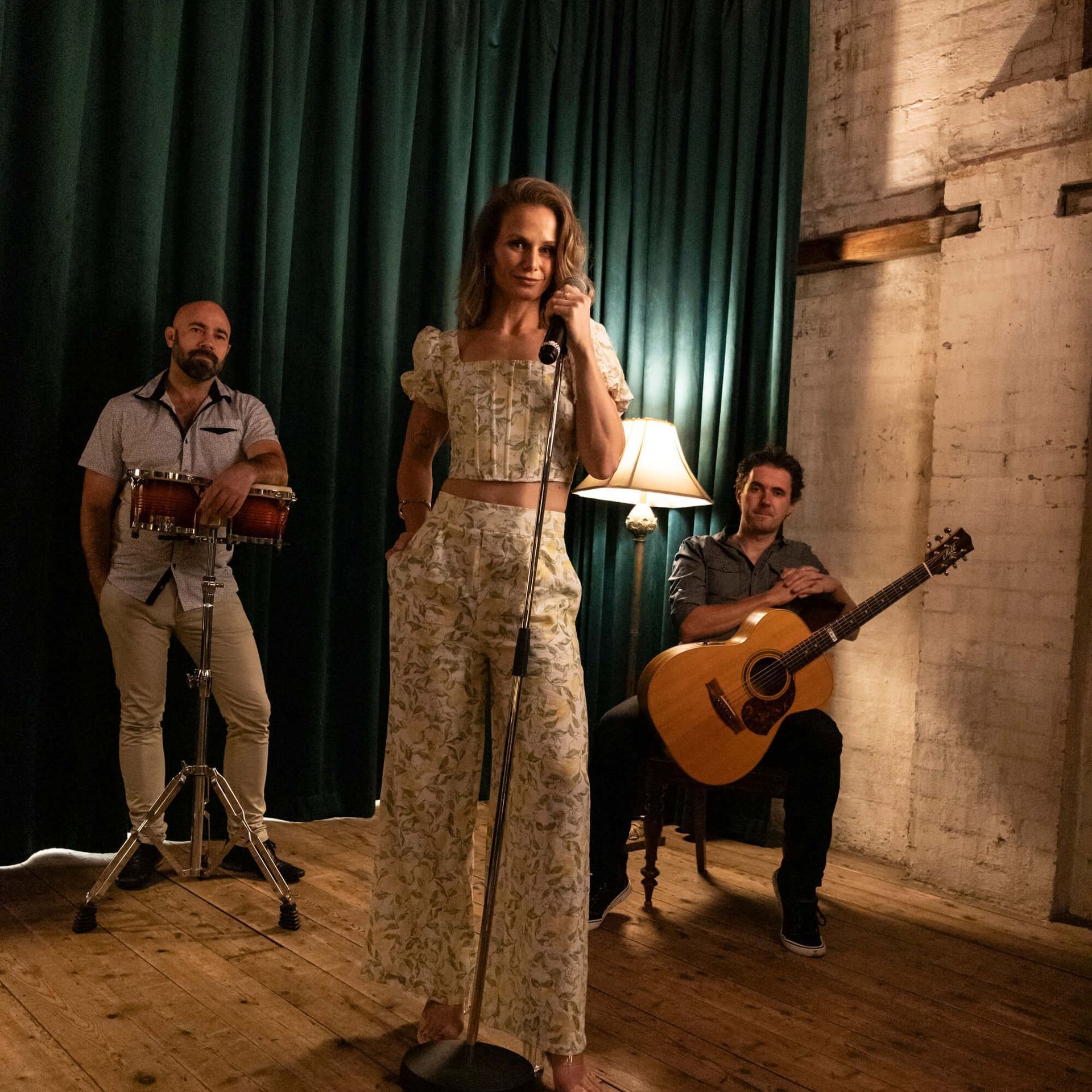 Live vocalist performing acoustic set in Melbourne bar