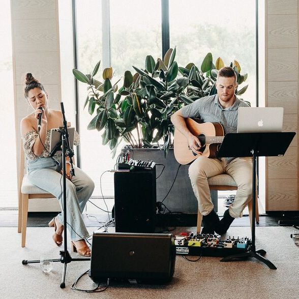 Melbourne singer-songwriter performing at intimate event