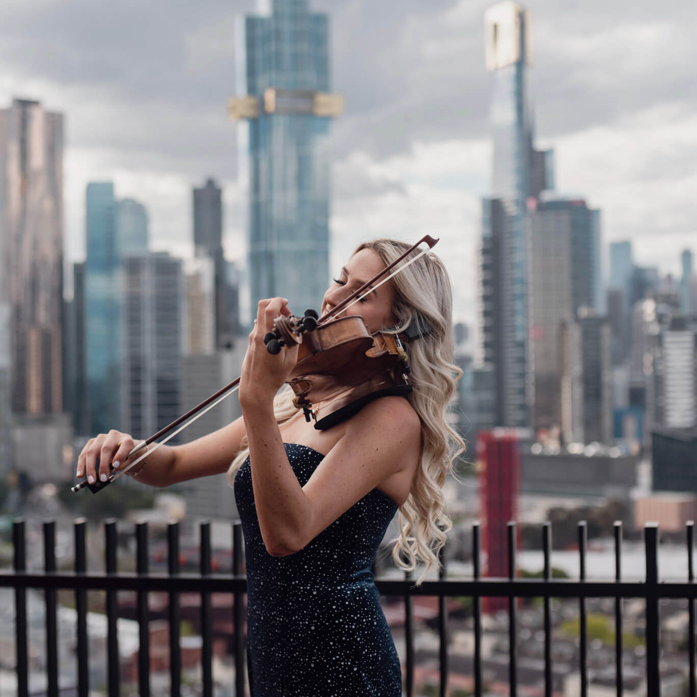 String quartet performing classical music at an elegant Melbourne ceremony