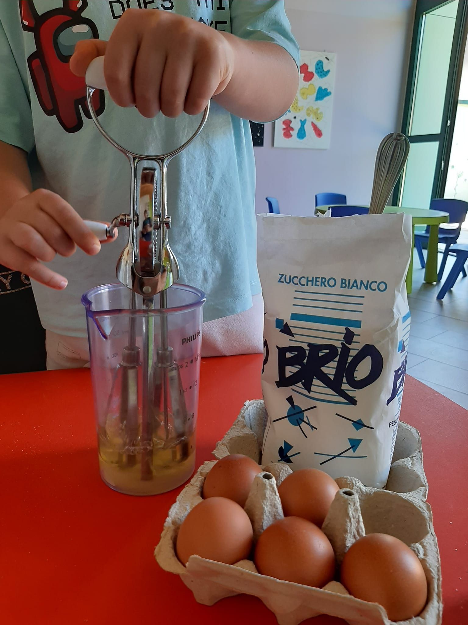 asilo con cucina