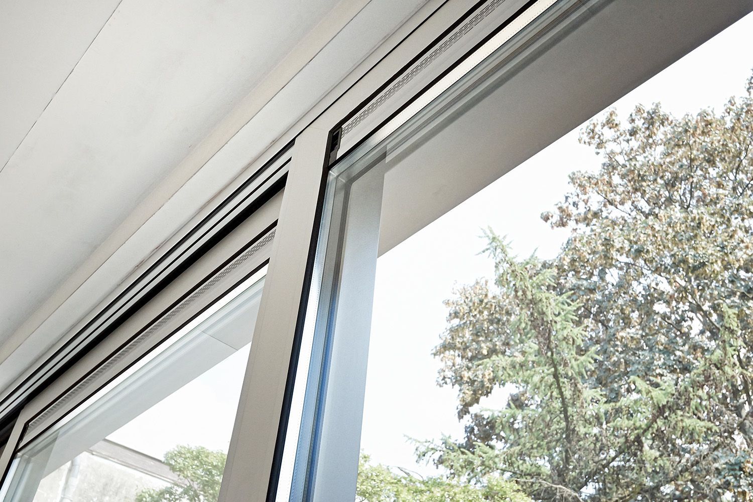 White Sliding Aluminium Windows