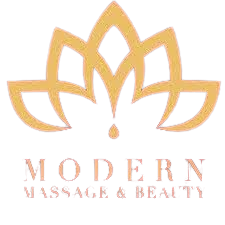 Gold lotus flower logo with