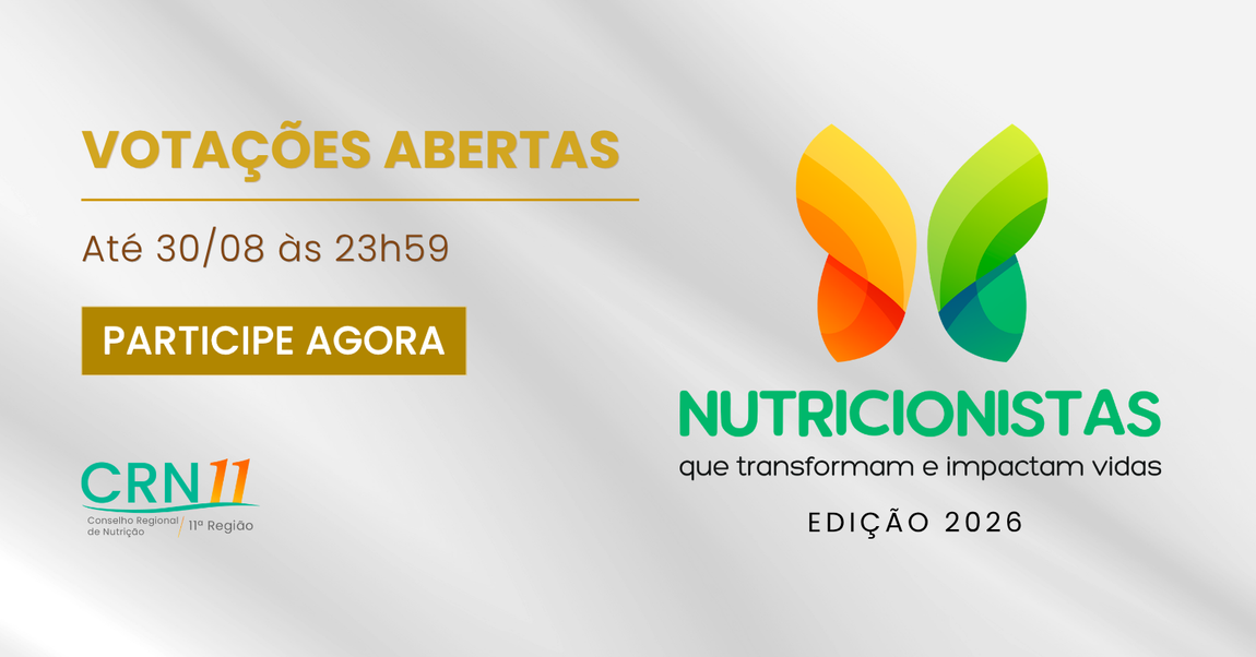 Gráfico publicitário para nutricionistas com logotipo, estrelas douradas e texto elogiando a profissão.