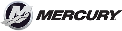 Mercury logo in black and silver with stylized “M” emblem and bold wordmark
