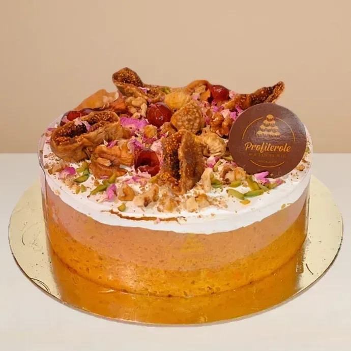 orange vegan cake