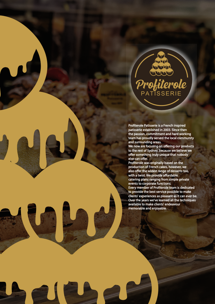 brief history statement of profiterole patisserie