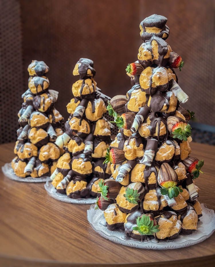 a tray of sweets for corporate orders