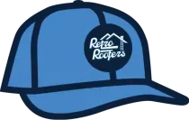 Blue baseball cap with 