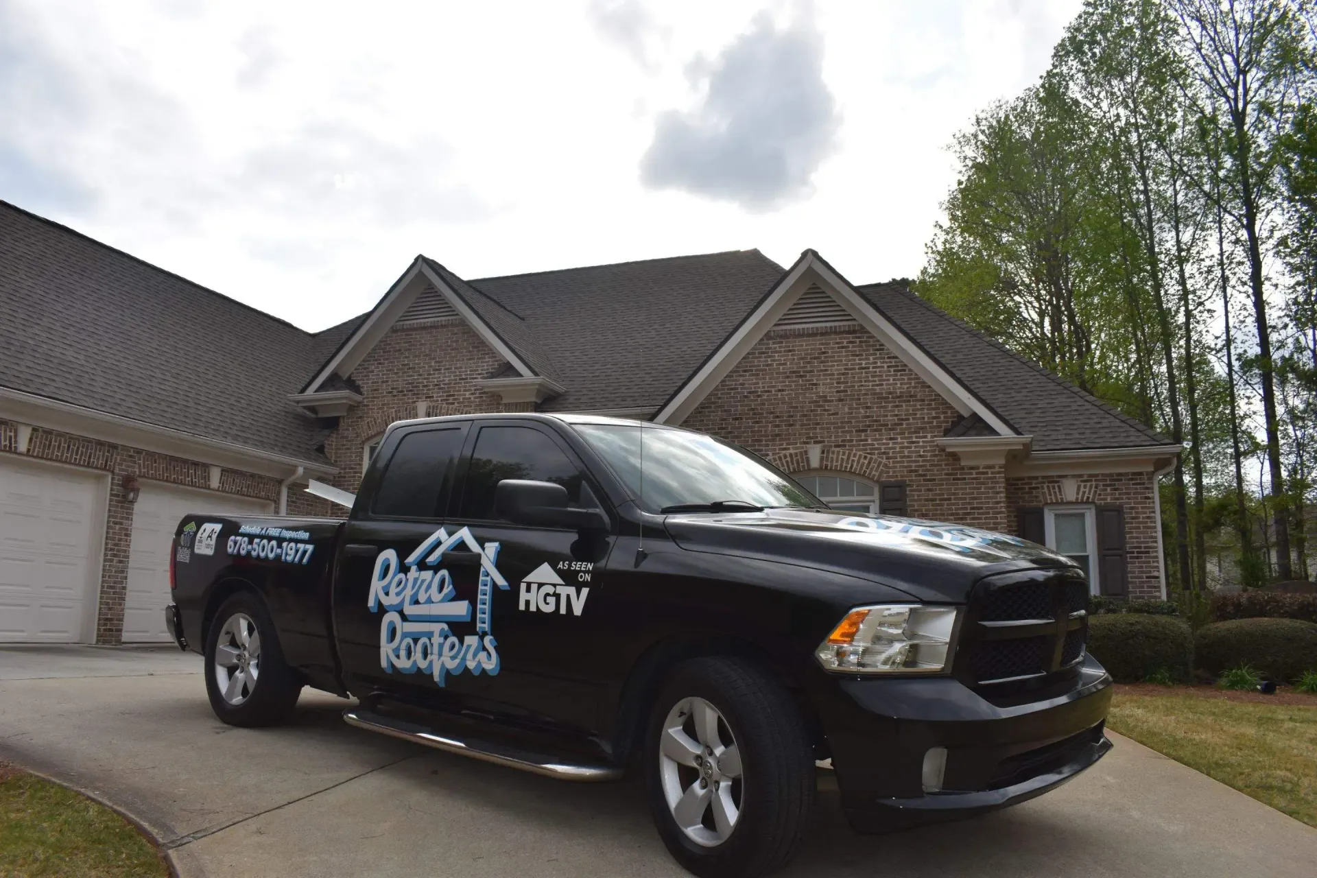 Black truck with