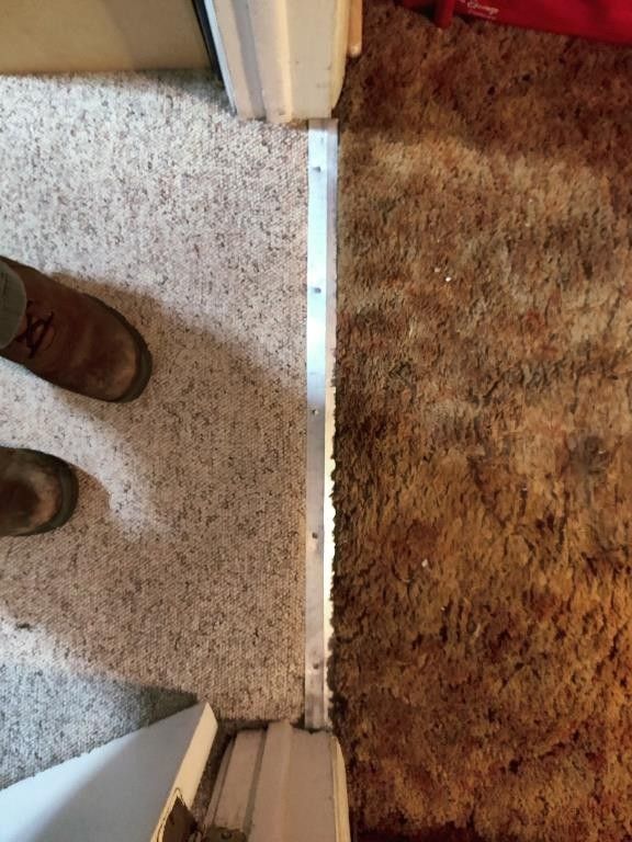 Salt Lake city water damage carpet repair after photo