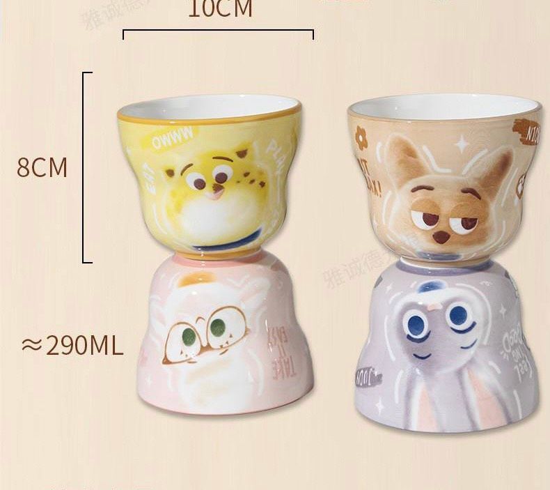 瘋狂動物城IP聯名陶瓷咖啡杯