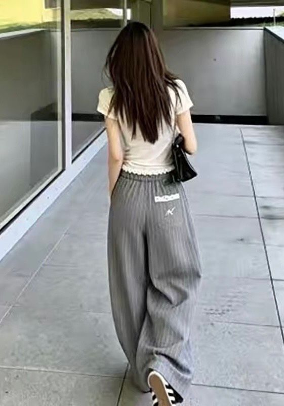 韓國單??蕾絲蝴蝶結口袋彎刀褲