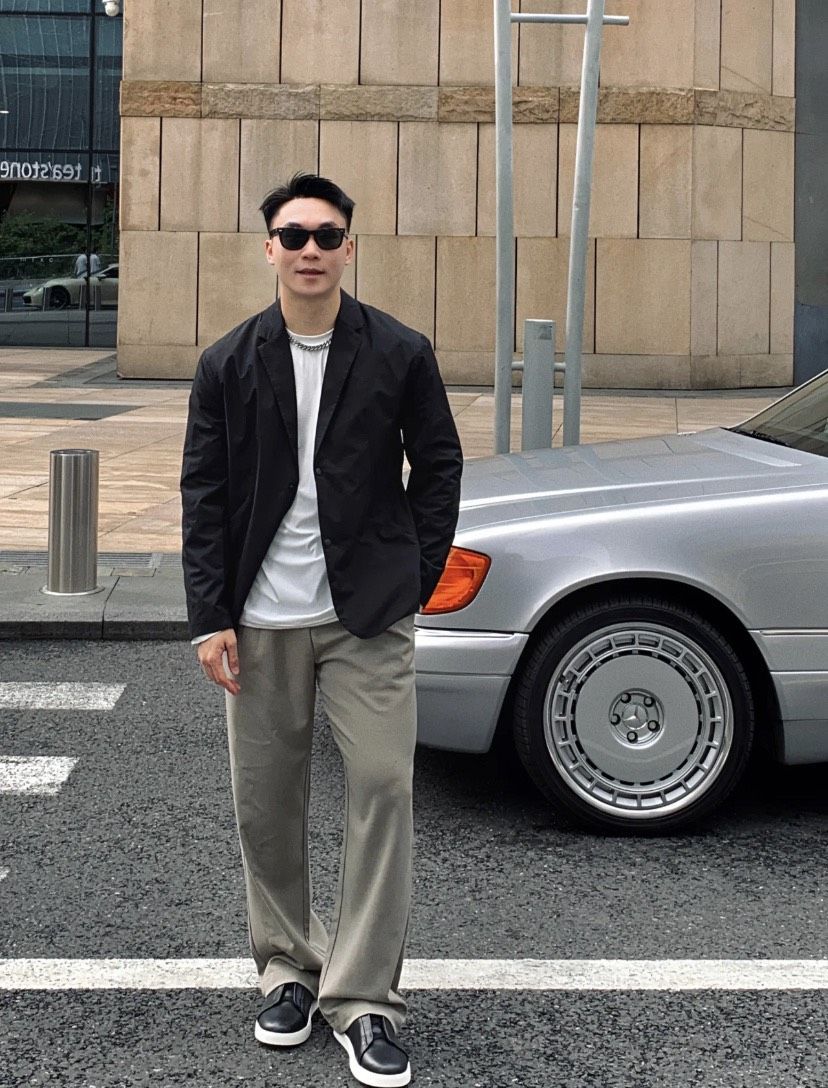 ㊙️美安獨家優惠免運㊙️ ⚠️反季清貨❗️ 戶外輕商務LU同款機能商務風壓膠休閒西裝外套