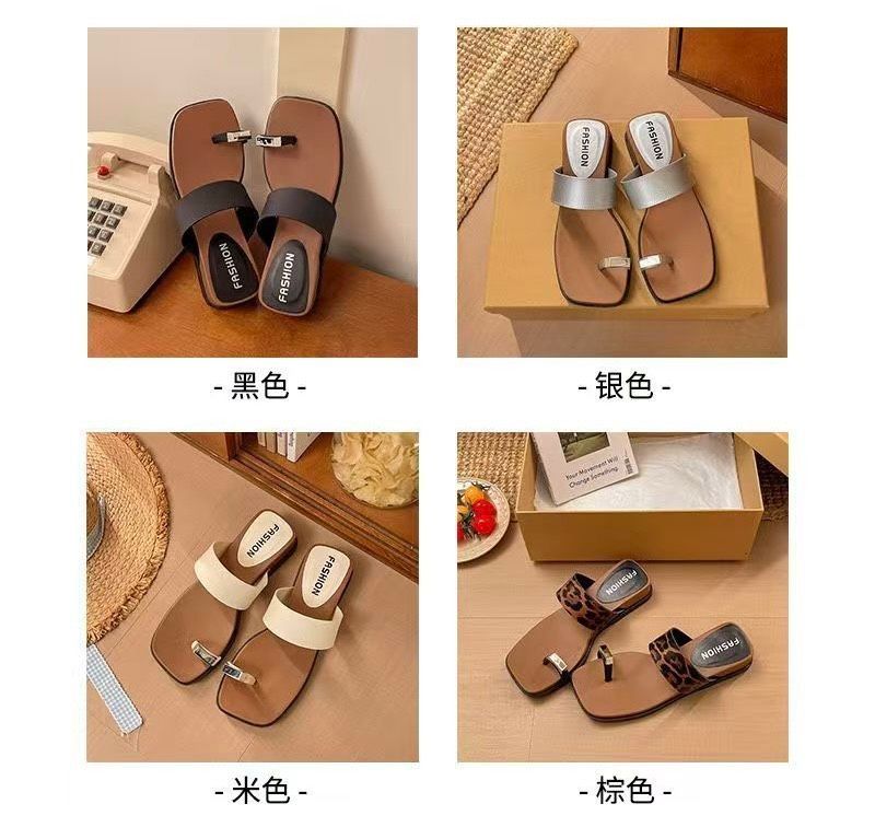 四色可選?秒殺價❗️599?【法式方扣坡跟涼拖鞋】