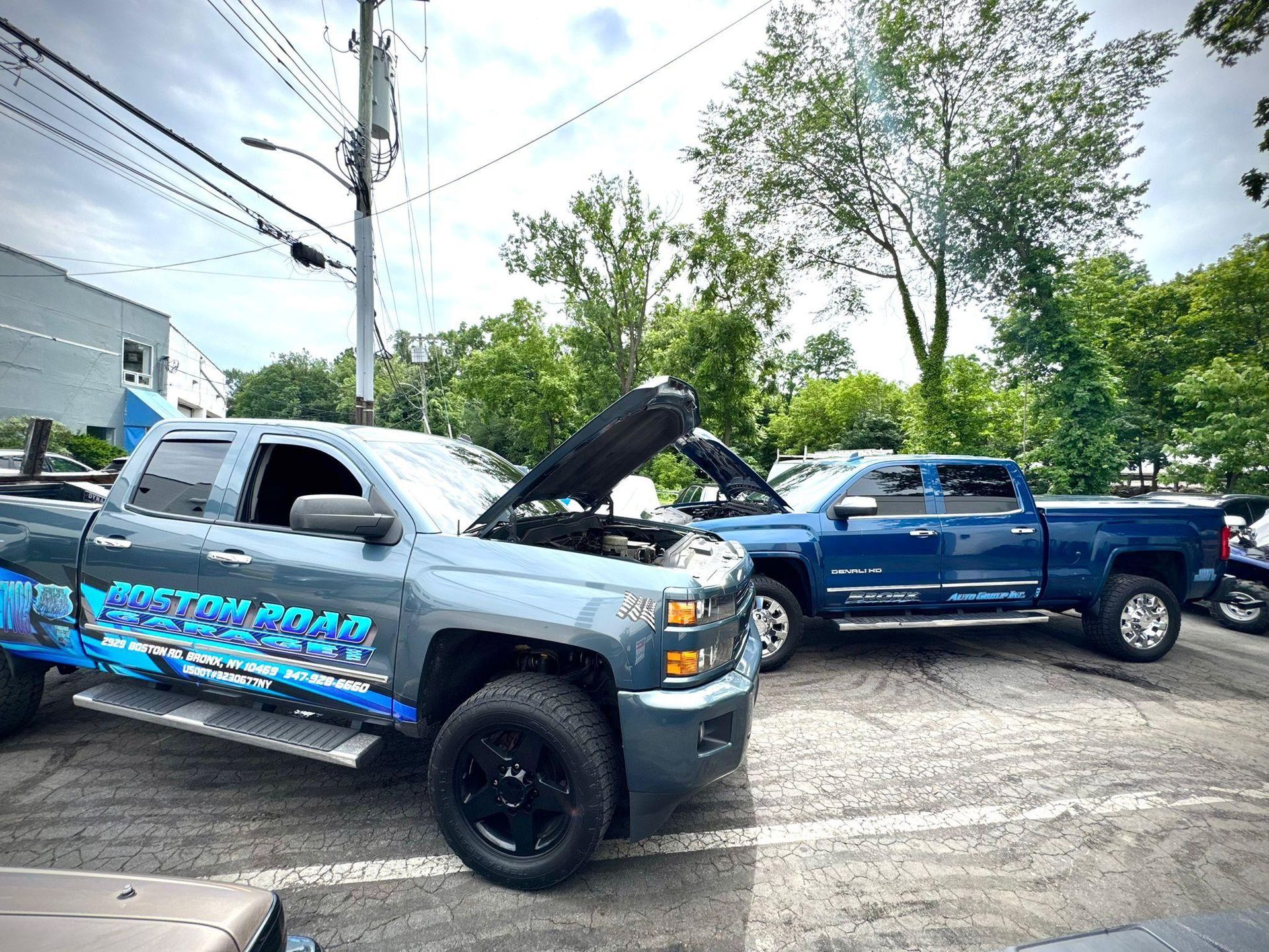 Pickup Truck With Hood Open In Mamaroneck | Motorwerks Inc