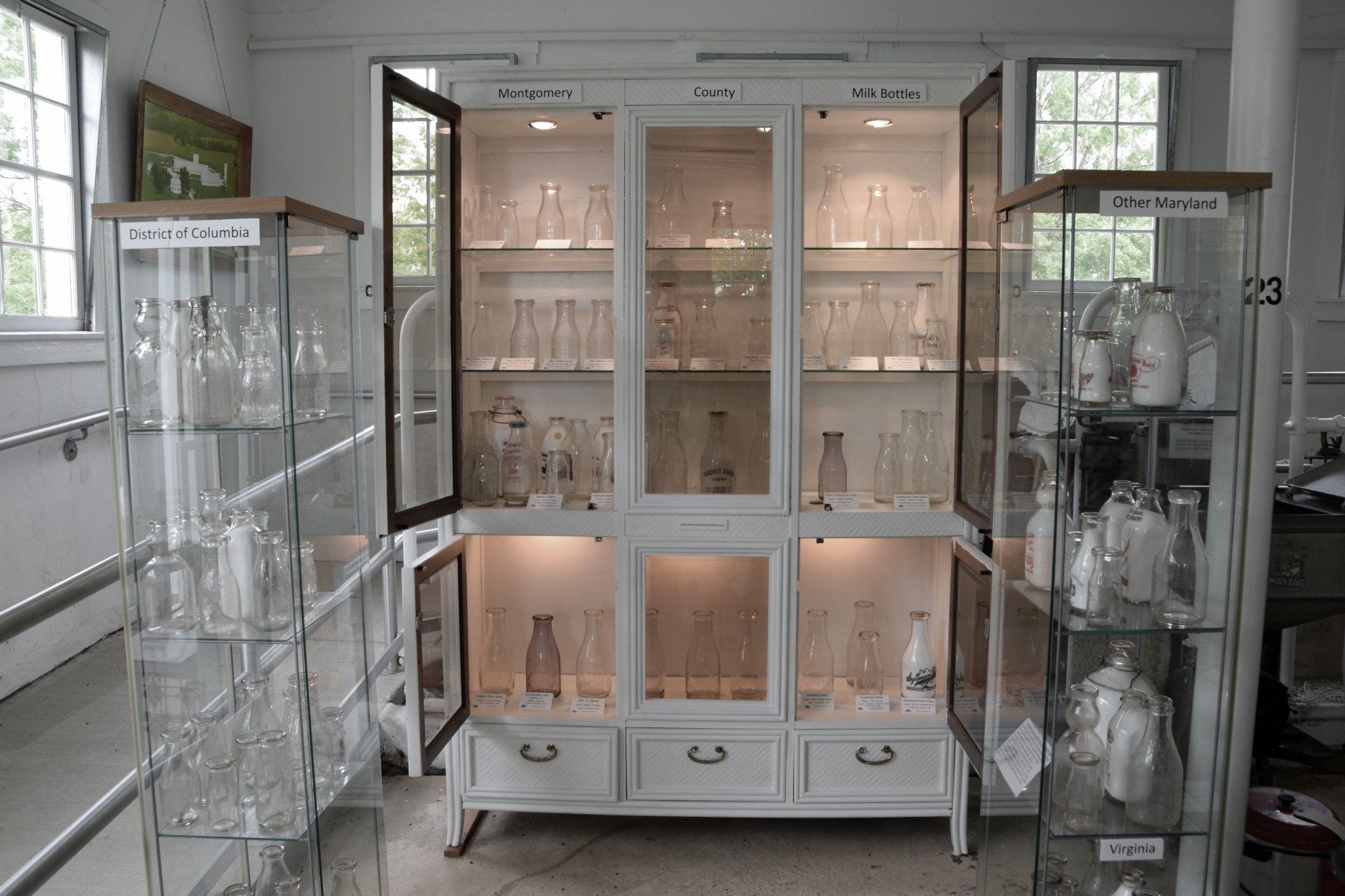 Milk Bottle Collection at King Barn Dairy MOOseum