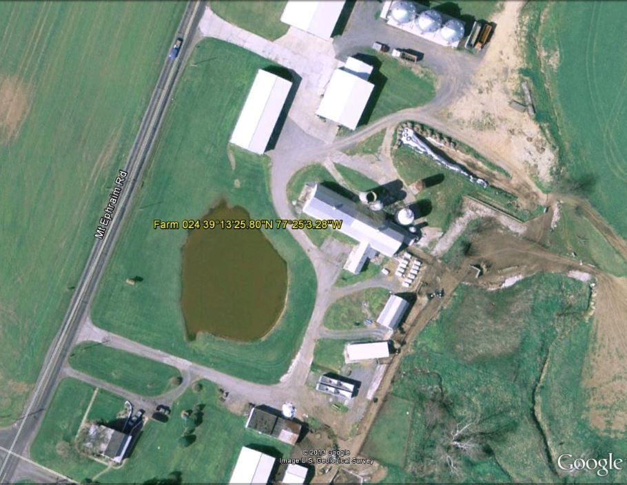 Google map view of Artie-Jay Farm