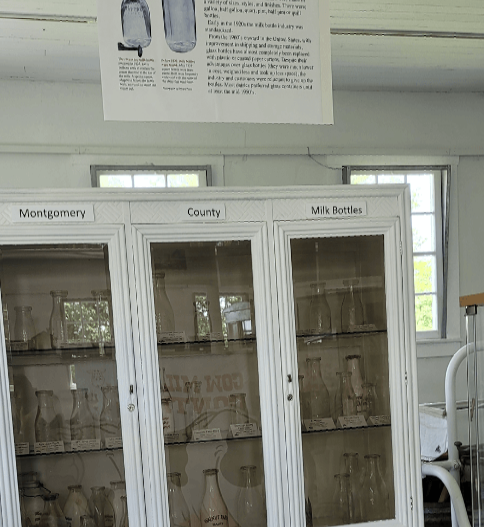 Milk bottles from Montgomery County Maryland