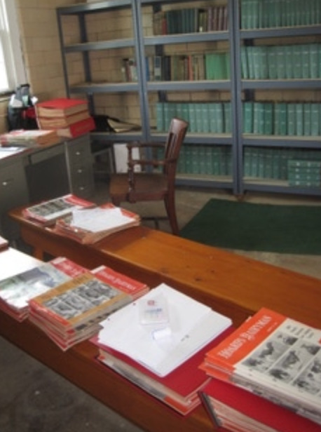 Books in the Research Room and Library
