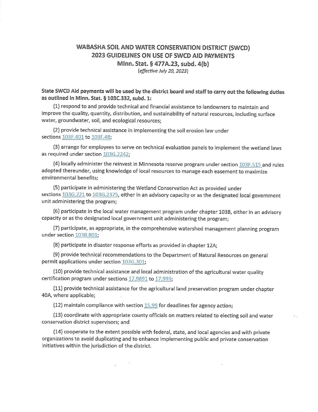 Swcd Language SWCD Aid for Soil & Water Conservation | Wabasha Soil & Water ...