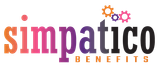 A logo for a company called simpatico benefits