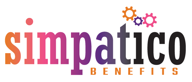 A logo for a company called simpatico benefits