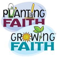 A logo for planting faith and growing faith.