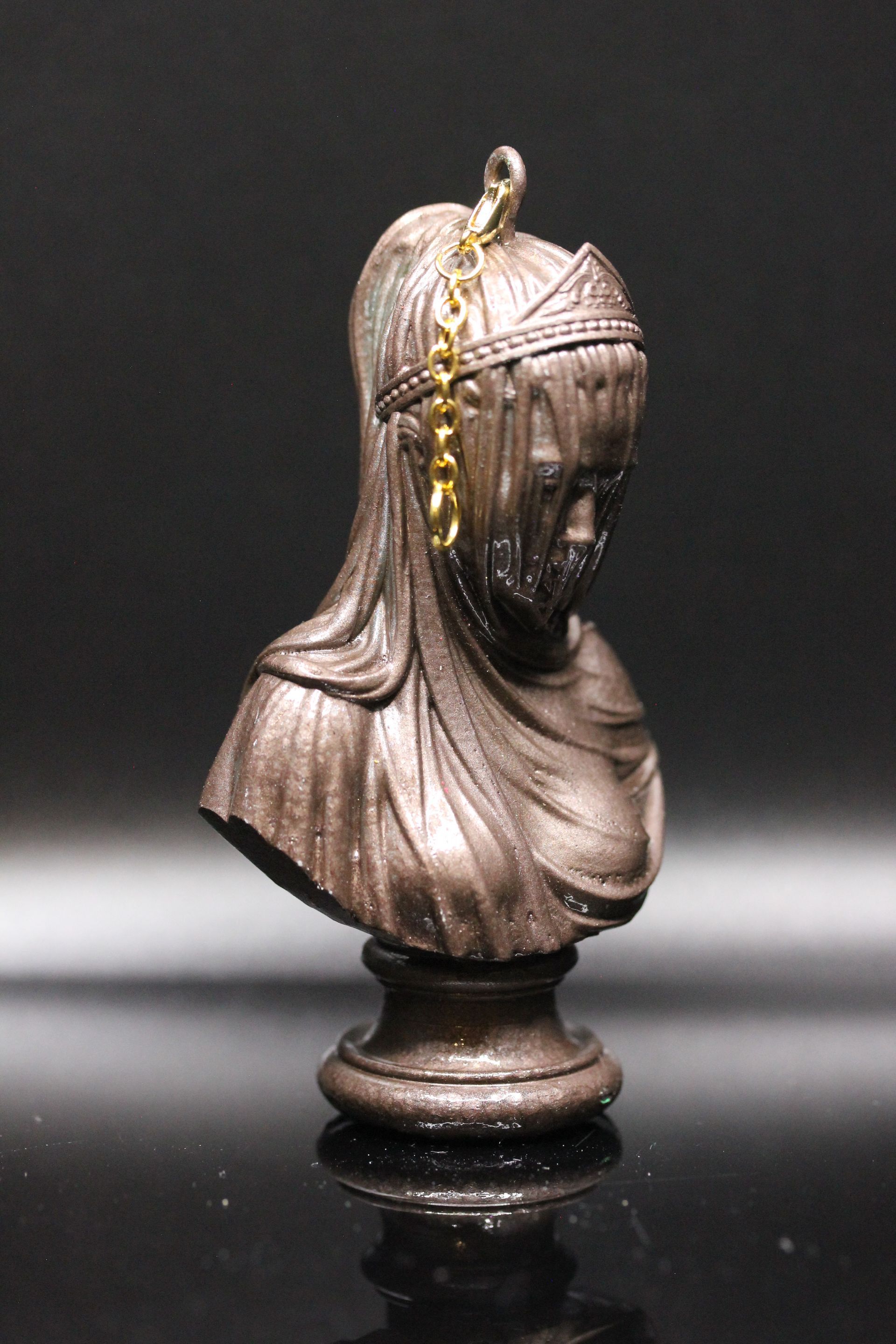 Shrouded Lady:  Hammered Metal