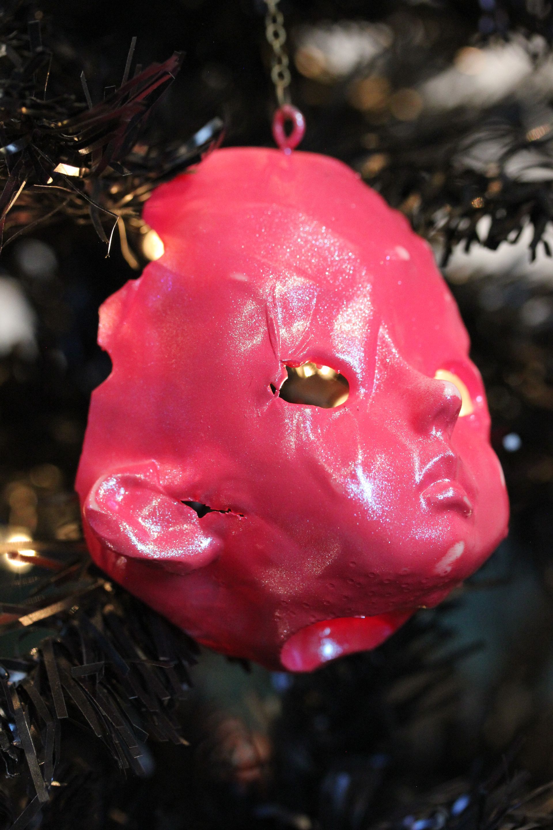 Melted Doll Head: Hot Pink