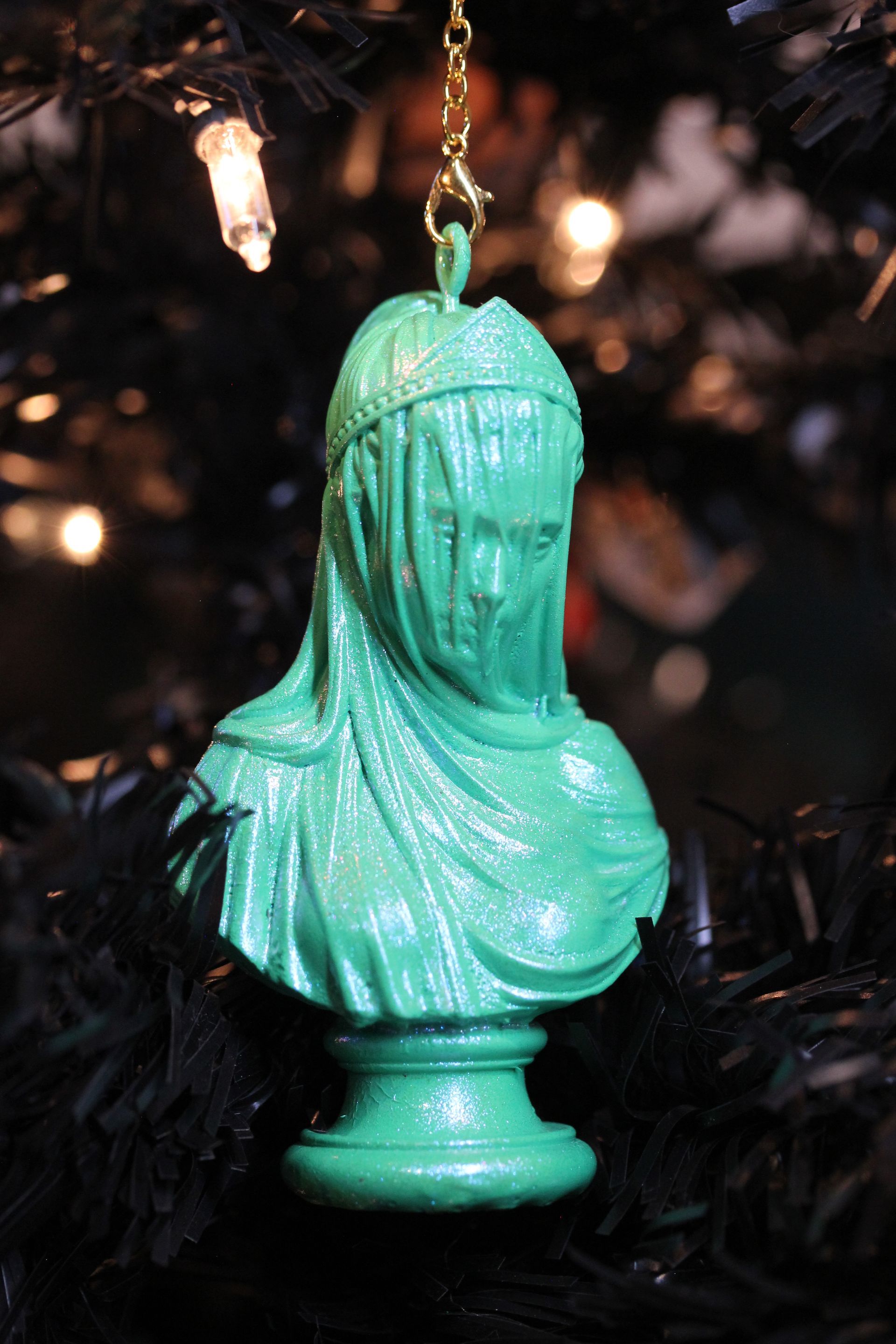 Shrouded Lady:  Mint Green