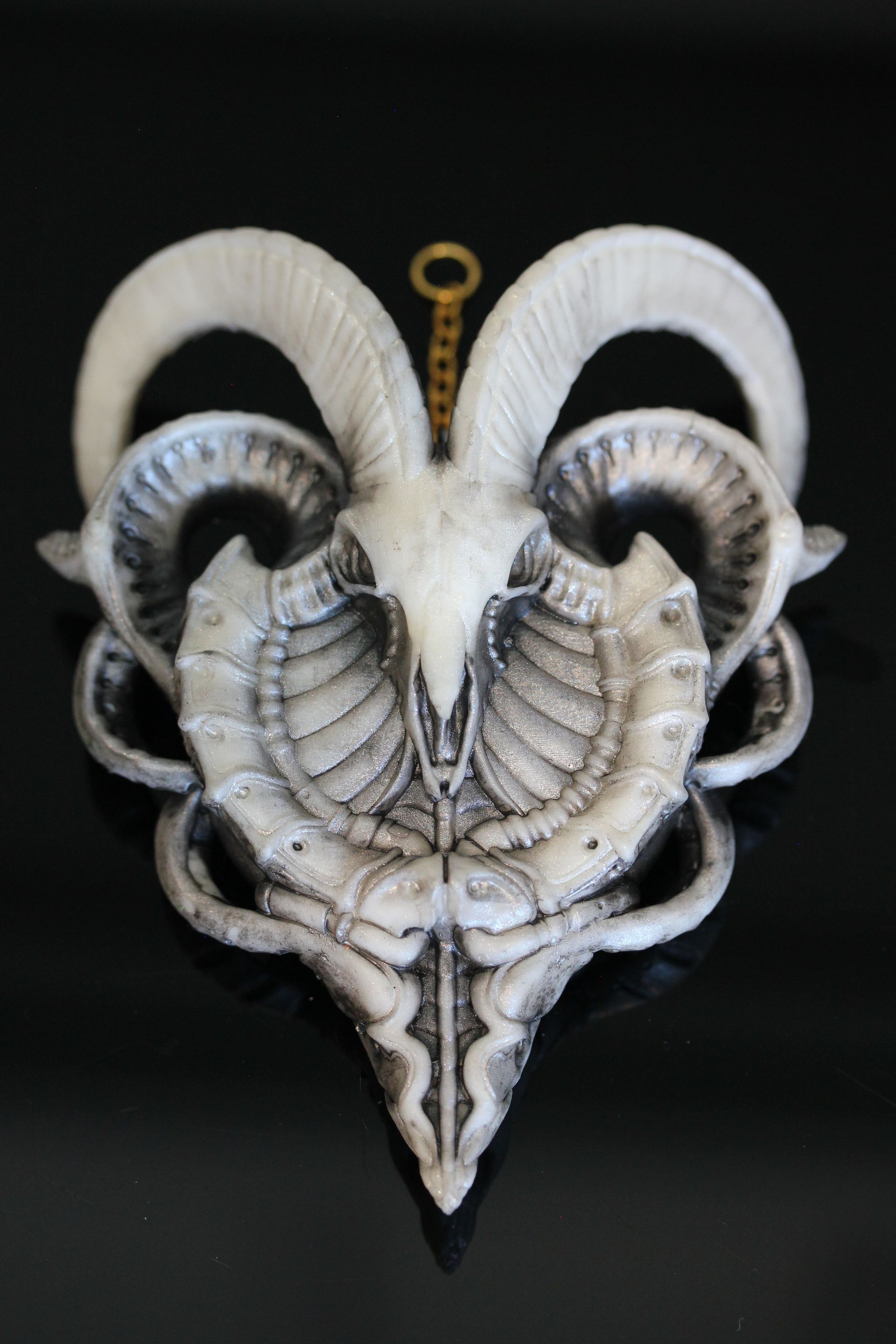 BioMechanical Goat:  White Antique