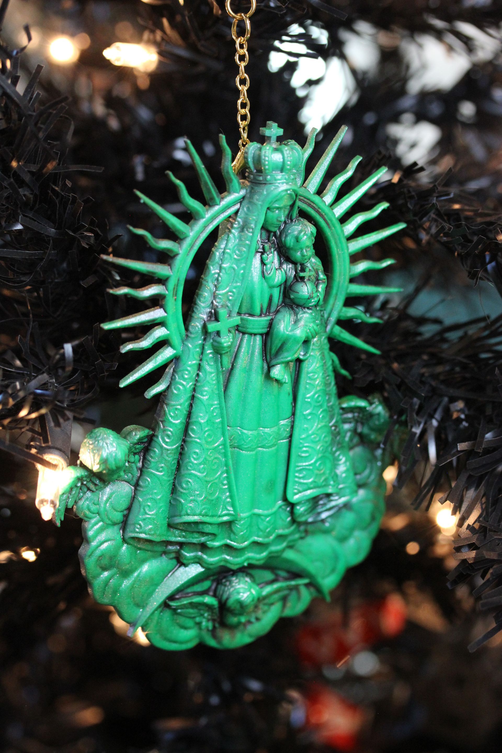 Madonna and Child:  Turquoise Antique