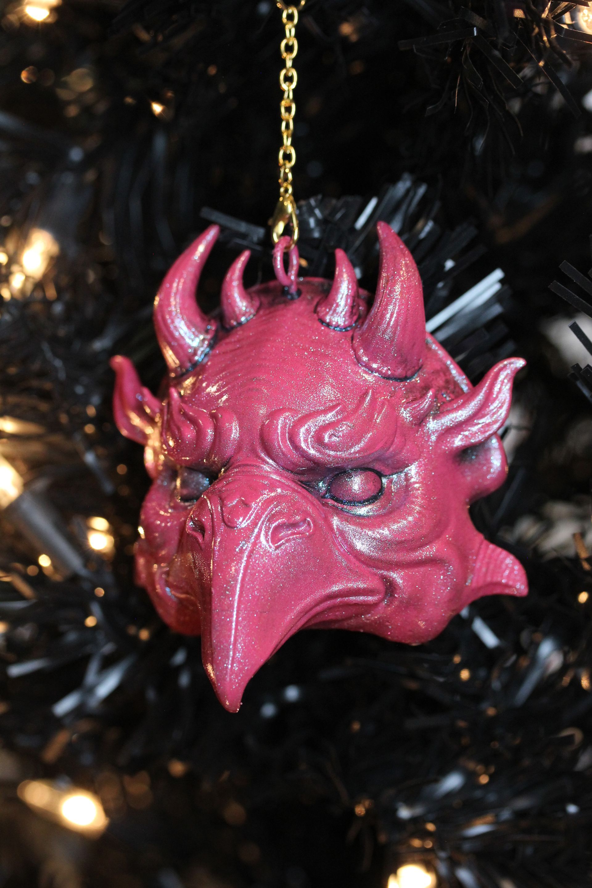 Demonic Beaked Bird:  Pink Antique
