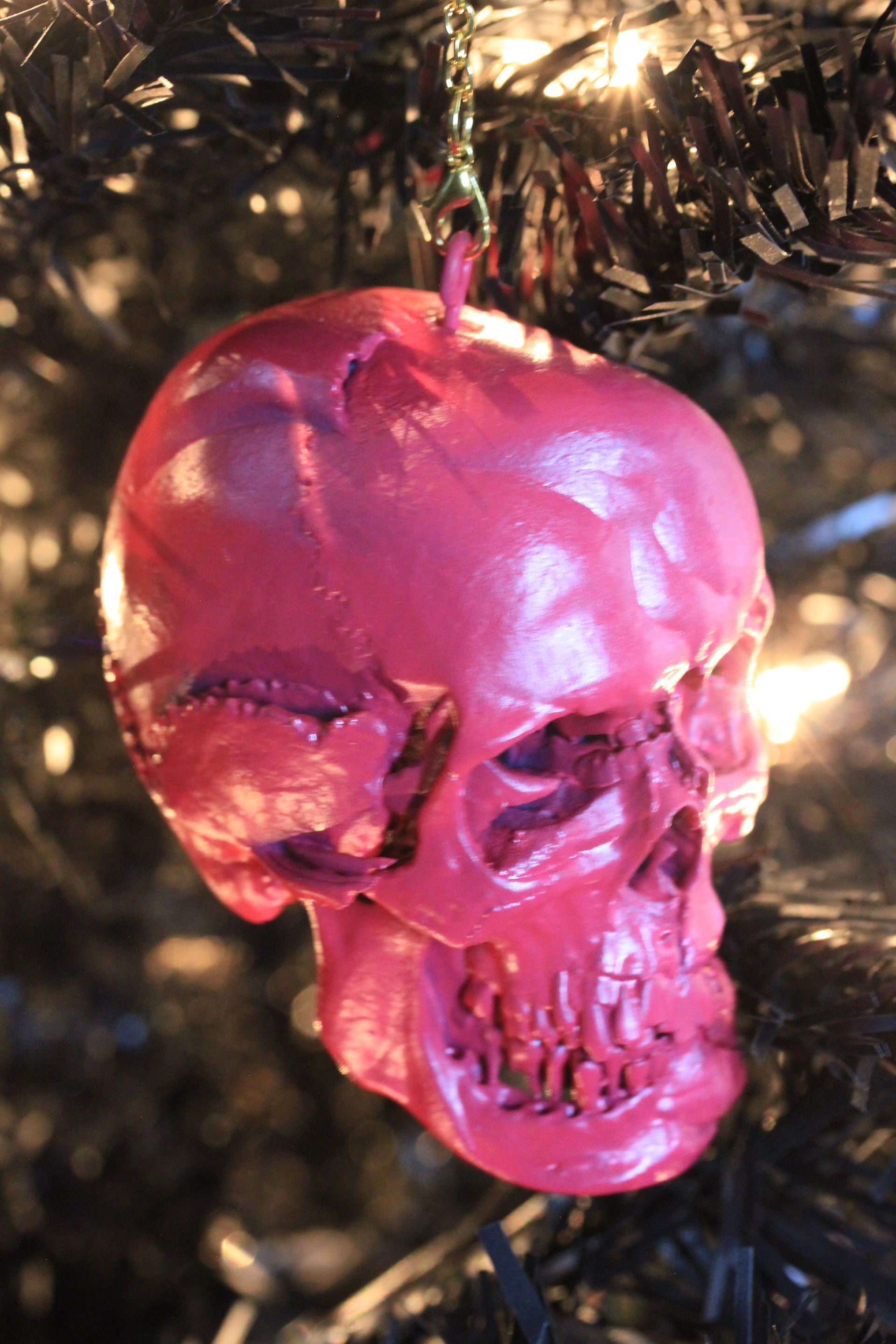 Psychedelic Skull:  BubbleGum Pink