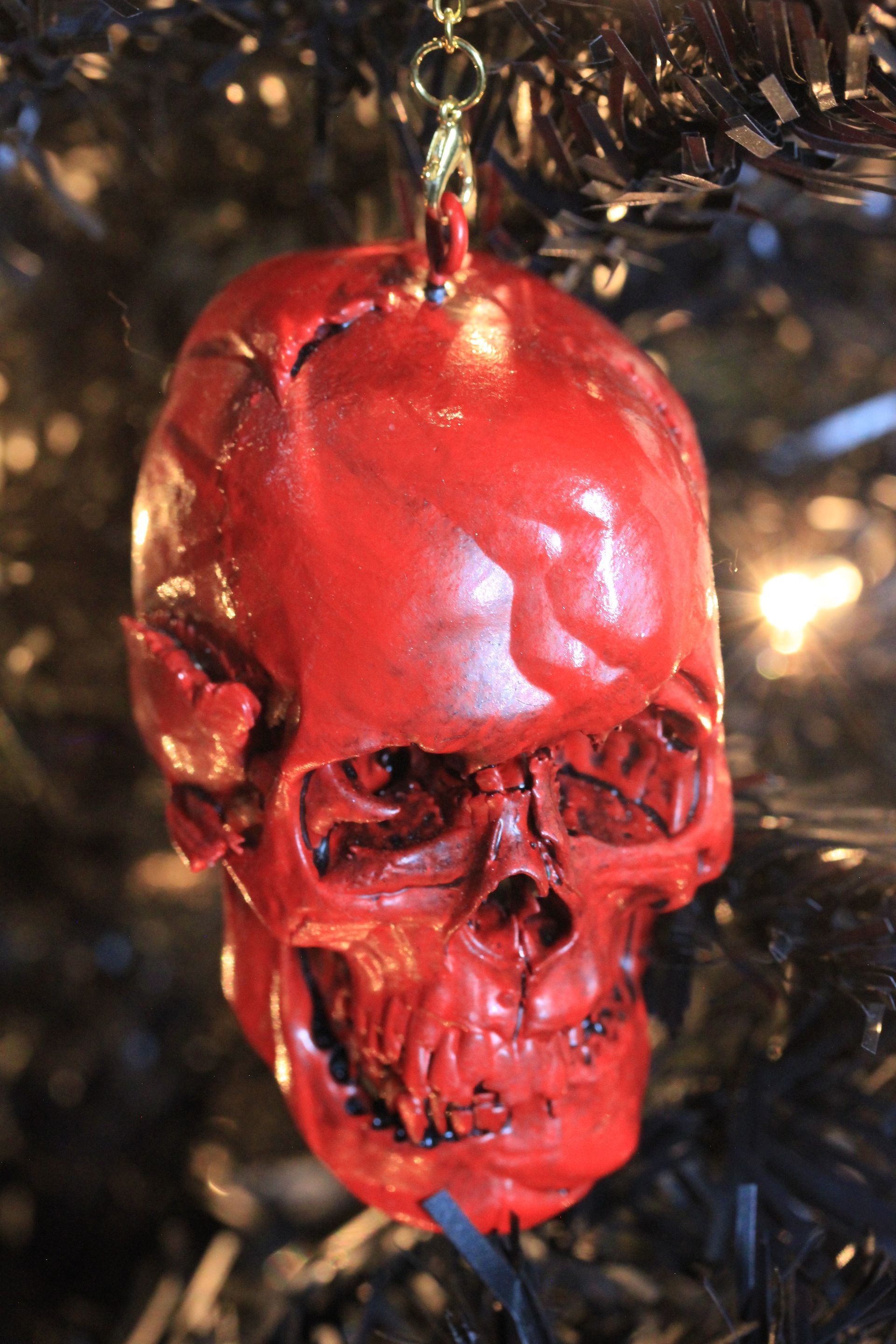 Psychedelic Skull:  Red Antique