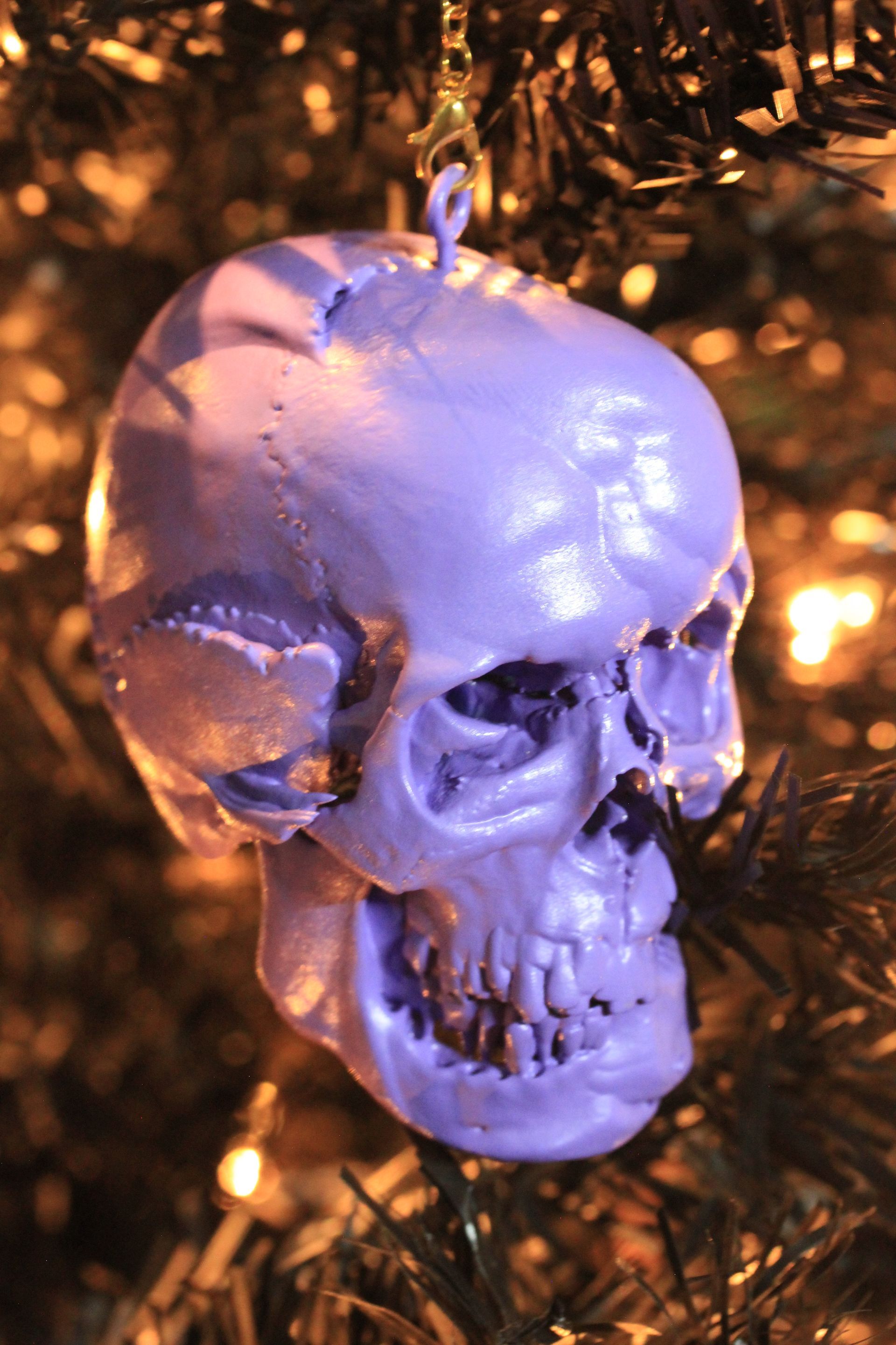 Psychedelic Skull:  Purple