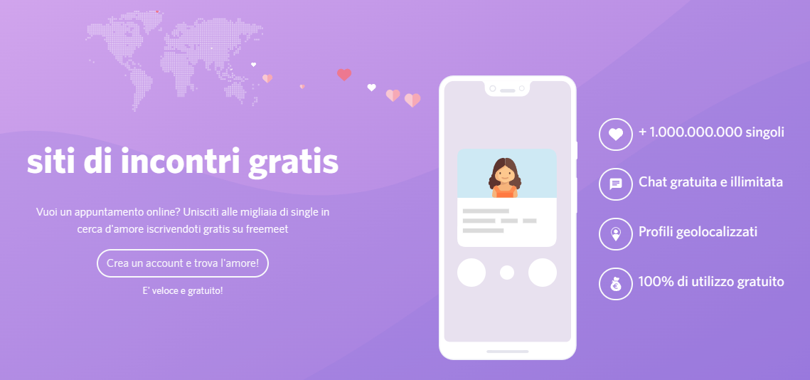 Freemeet home page