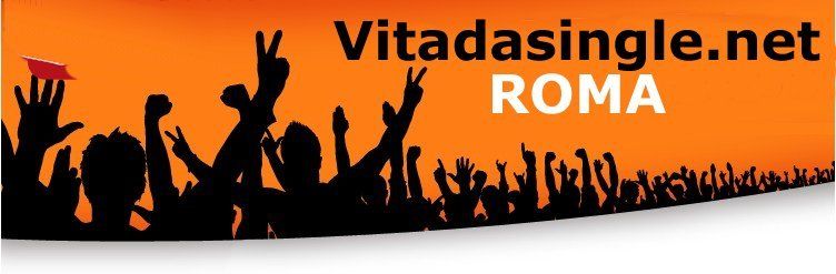 Un logo per vitadasingle.net roma con sagome di persone